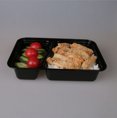 กล่องพลาสติก Take Away ทรงสี่เหลี่ยมผืนผ้า Disposable Skid Proof 650ml