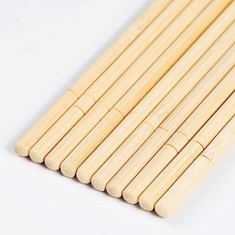 ตะเกียบไม้ไผ่แบบใช้แล้วทิ้ง Flatware กำหนดเองเป็นมิตรกับสิ่งแวดล้อม