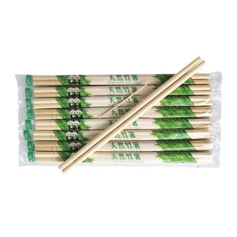 ตะเกียบไม้ไผ่แบบใช้แล้วทิ้ง Flatware กำหนดเองเป็นมิตรกับสิ่งแวดล้อม