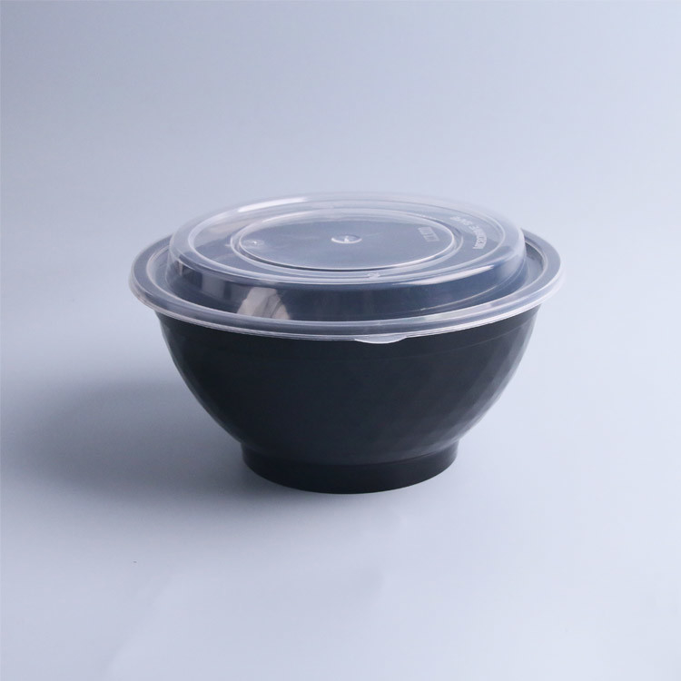 1050ml ความจุขนาดใหญ่ทิ้งพลาสติก Pp ชามบรรจุ 1 ผู้ซื้อ