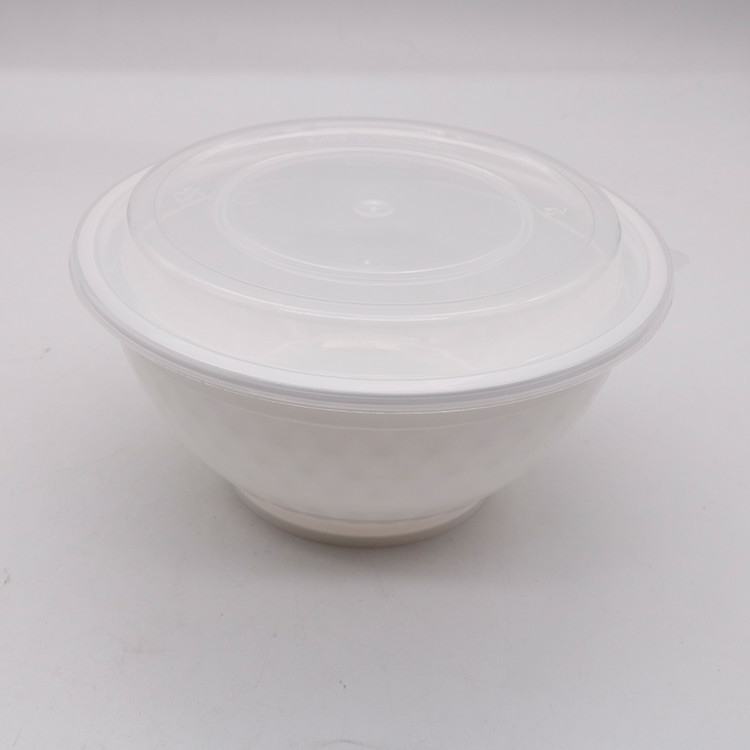 1050ml ความจุขนาดใหญ่ทิ้งพลาสติก Pp ชามบรรจุ 1 ผู้ซื้อ