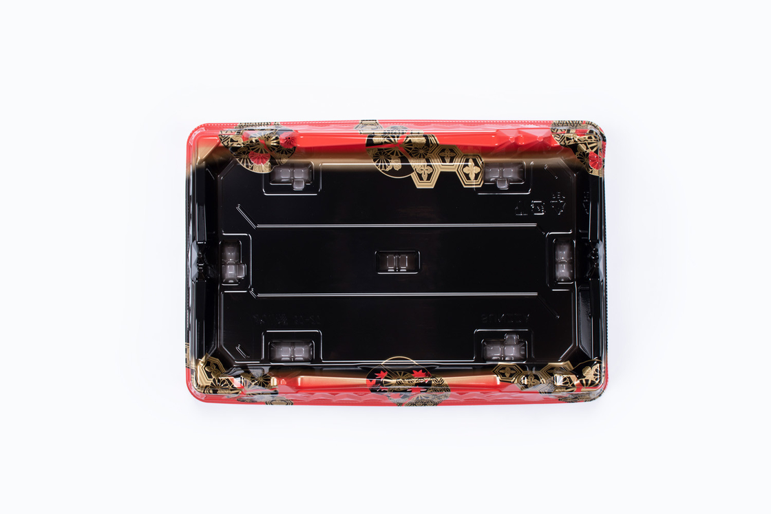 ตู้สูชิ พร้อมฝาโปร่ง ใส่ครั้งเดียว อาหารกลางวัน Bento กล่องสูชิ กล่องบรรจุอาหารรับประทาน