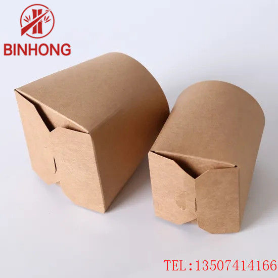 กระดาษรีไซเคิลที่วางซ้อนกันได้ 45oz Kraft Takeaway Boxes