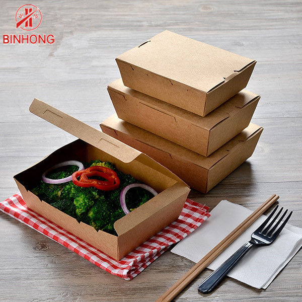 ซื้อกลับบ้าน กระดาษพับรีไซเคิล Take Away Box Disposable 24oz