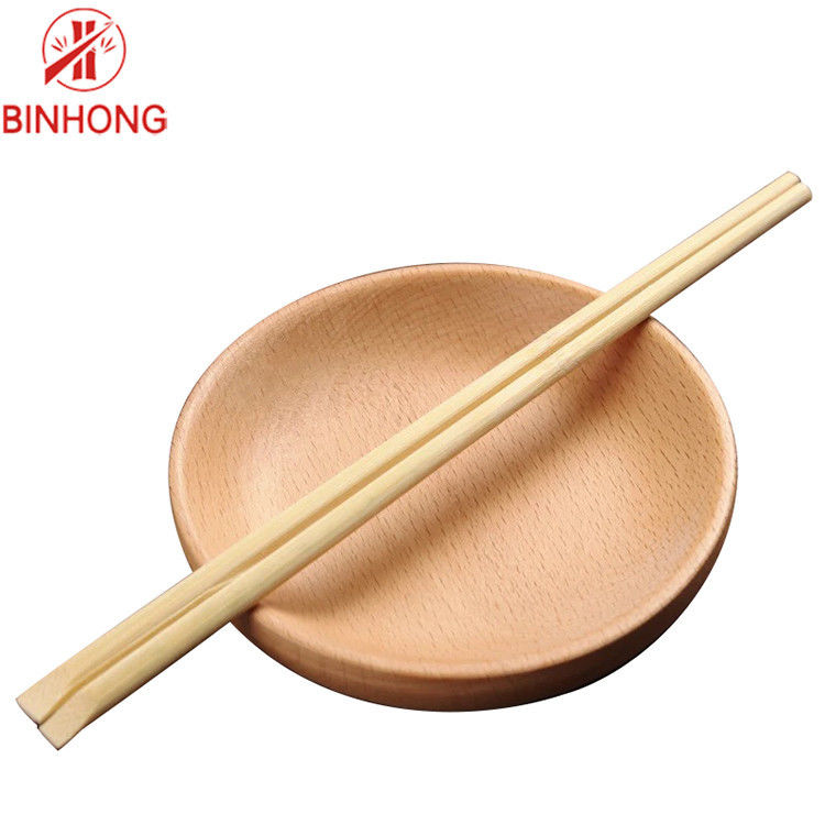 24CM TENSOGE ตะเกียบไม้ไผ่แบบใช้แล้วทิ้งพร้อมห่อกระดาษครึ่งหนึ่ง