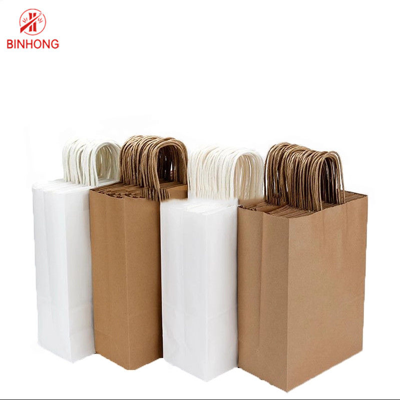 กระดาษเคลือบกันน้ำมัน 80gms Twisted Handle Bags