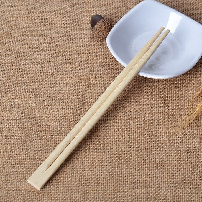 ตะเกียบฝาแฝดไม้ไผ่แบบใช้แล้วทิ้งตะเกียบร้านอาหารย่อยสลายได้