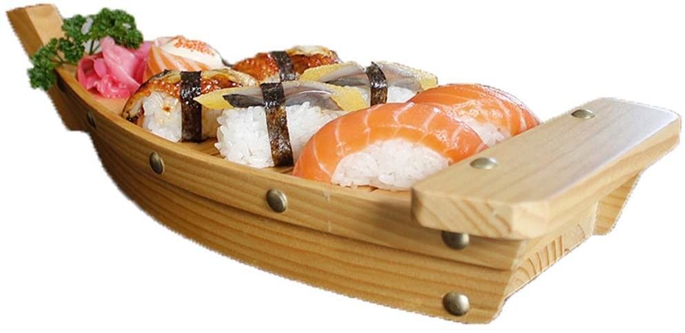 ถาดเรือซูชิขนาด 24.5 * 11.5 ซม. สองชั้นสำหรับร้านอาหาร