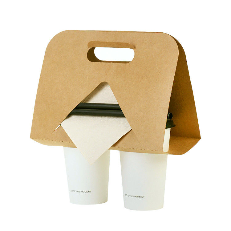 350g Kraft Single Double Cup ที่ใส่ถ้วยกาแฟ Takeaway