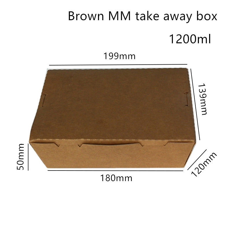 กระดาษคราฟท์ซูชิอเนกประสงค์ Take Away Box ไมโครเวฟ