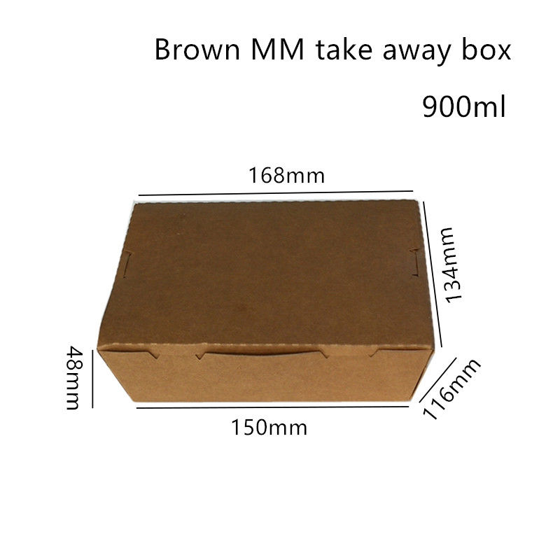 กระดาษคราฟท์ซูชิอเนกประสงค์ Take Away Box ไมโครเวฟ