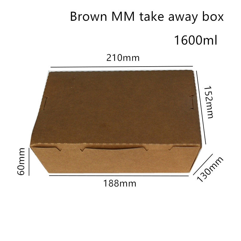 กระดาษคราฟท์ซูชิอเนกประสงค์ Take Away Box ไมโครเวฟ