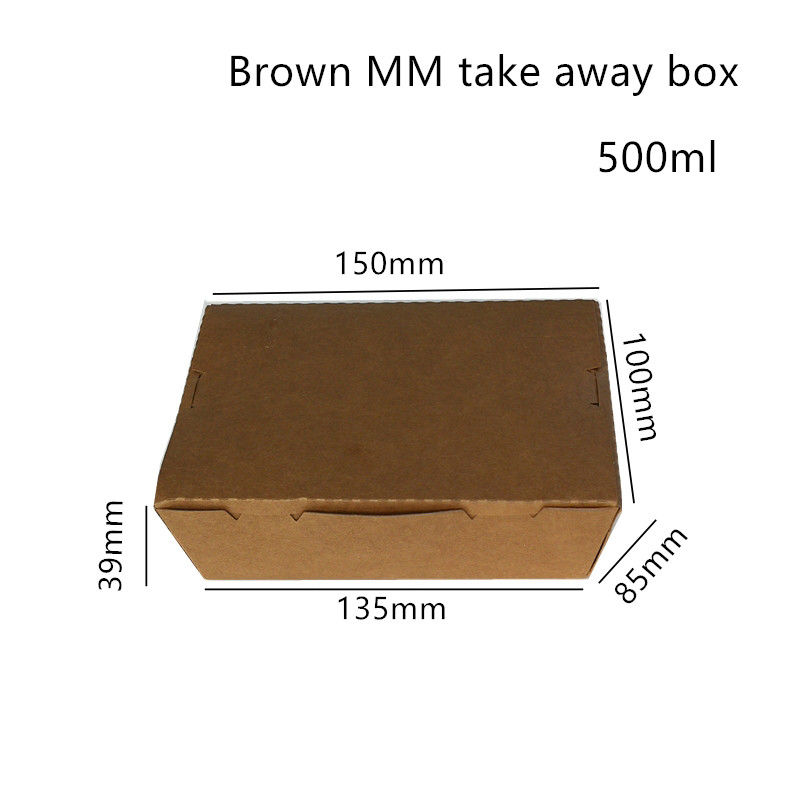 กระดาษคราฟท์ซูชิอเนกประสงค์ Take Away Box ไมโครเวฟ
