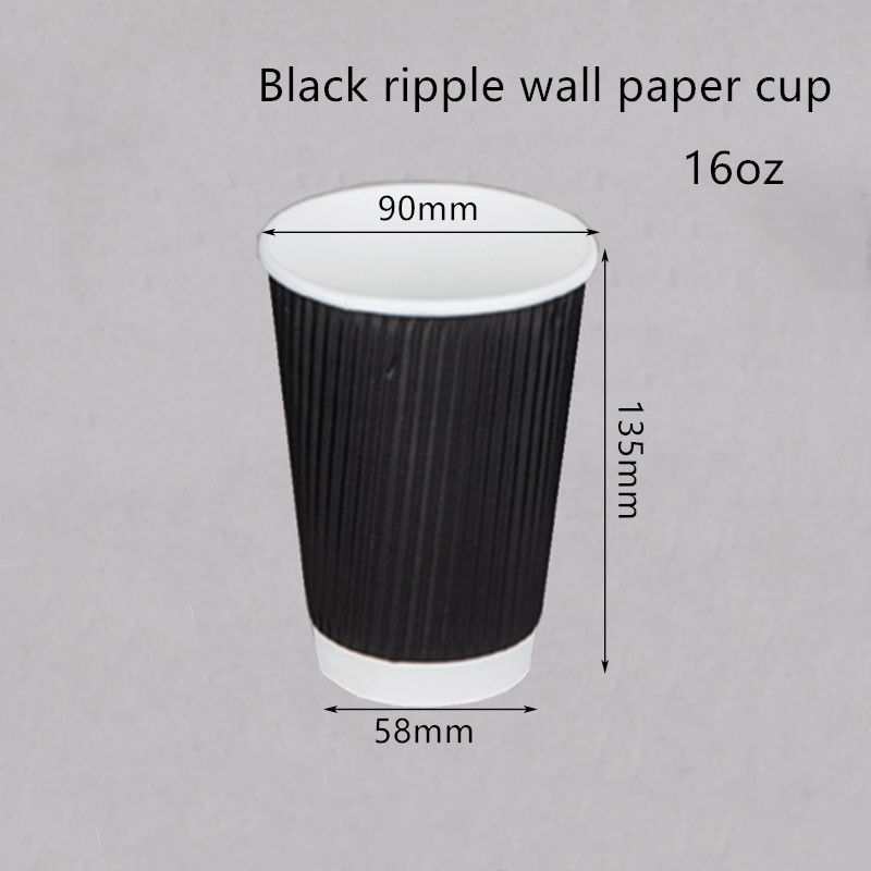กระดาษลูกฟูก 250gsm 300gsm กระดาษคราฟท์ถ้วยกาแฟแบบใช้แล้วทิ้ง