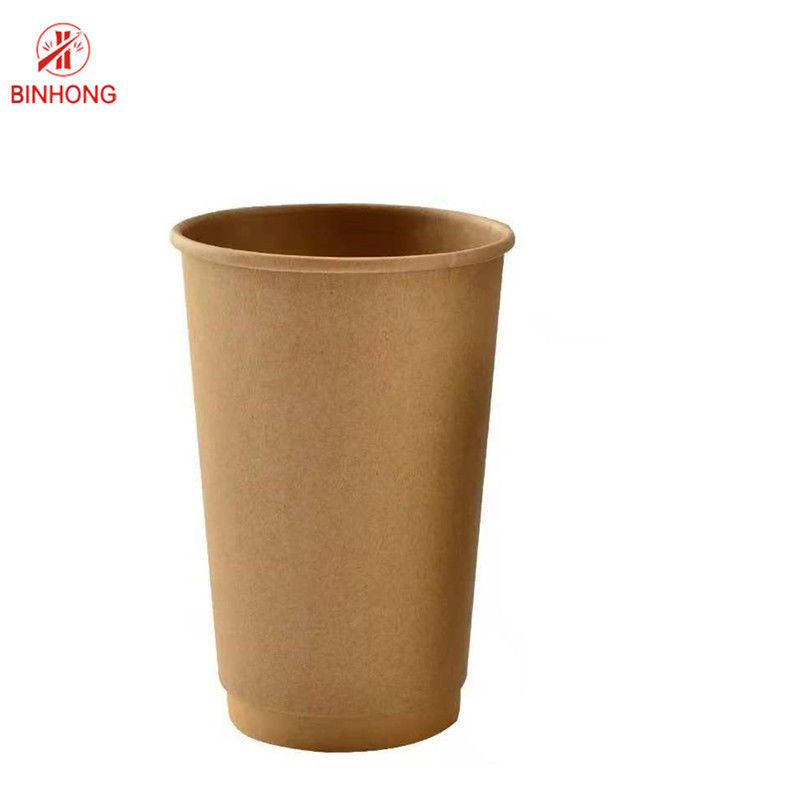 ถ้วยกาแฟกระดาษคราฟท์เคลือบ PE 300gsm ปลอดสาร BPA
