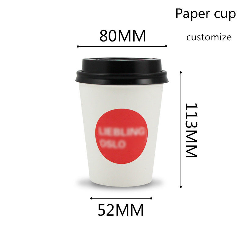 ถ้วยน้ำดื่มกระดาษใยไผ่ที่ย่อยสลายได้ PLA เรียงราย 280gsm