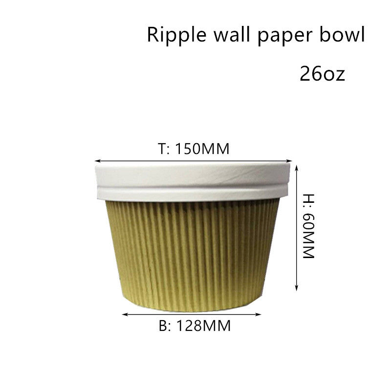 Ripple Wall ชามอาหาร 350ml 520ml 720ml