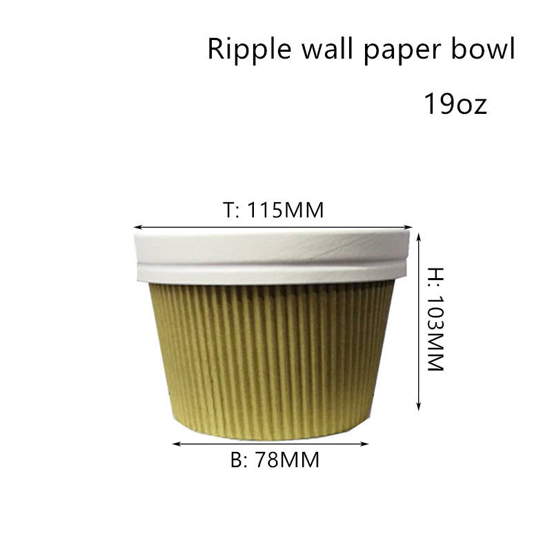 Ripple Wall ชามอาหาร 350ml 520ml 720ml