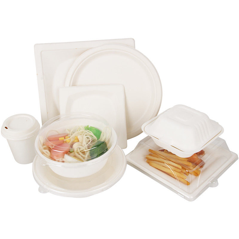 อ้อยชานอ้อยย่อยสลายได้กล่อง Take Away ทิ้งสำหรับซูชิ
