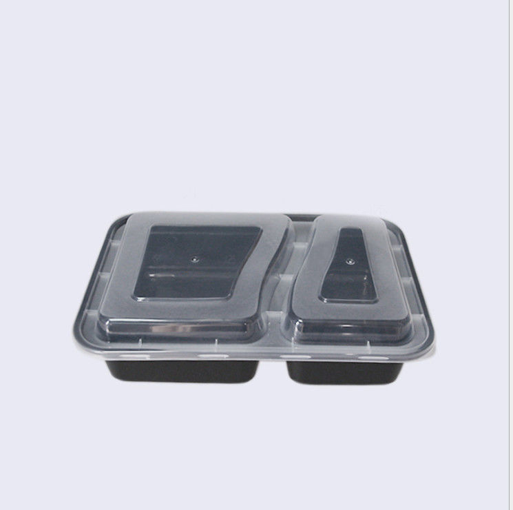กล่องพลาสติก Take Away ทรงสี่เหลี่ยมผืนผ้า Disposable Skid Proof 650ml