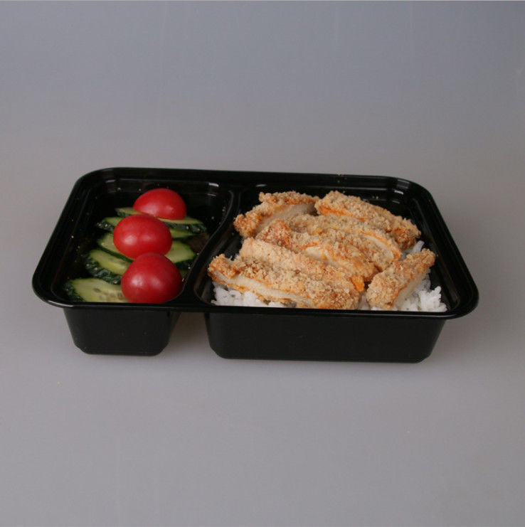 กล่องพลาสติก Take Away ทรงสี่เหลี่ยมผืนผ้า Disposable Skid Proof 650ml