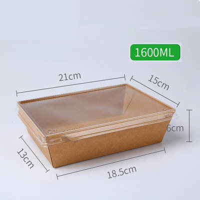 ฟางข้าวสาลีไฟเบอร์ 500ml 900ml 1600ml กล่องอาหารกลางวันแบบใช้แล้วทิ้งสำหรับบรรจุภัณฑ์อาหาร